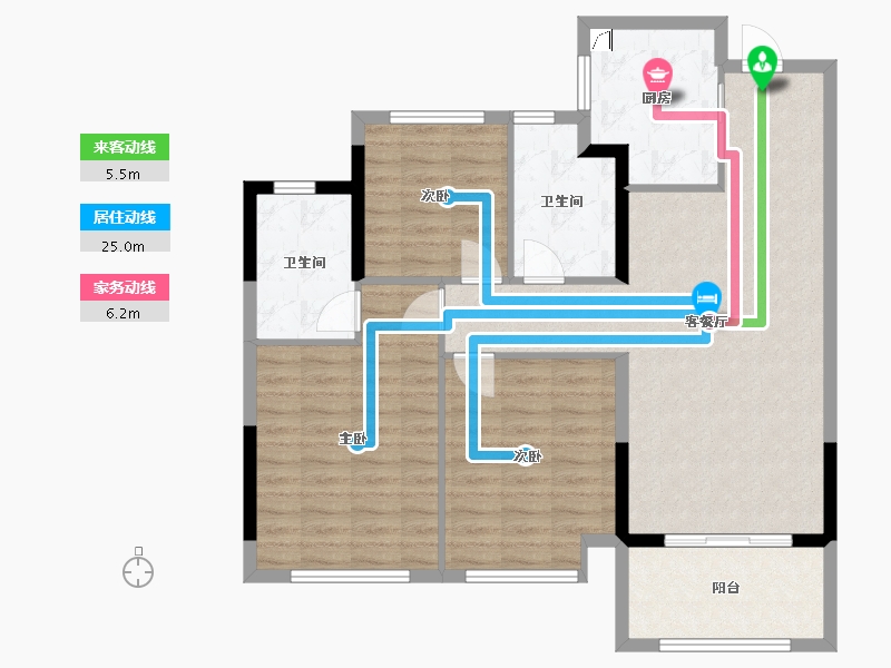 福建省-福州市-国贸润原-68.83-户型库-动静线