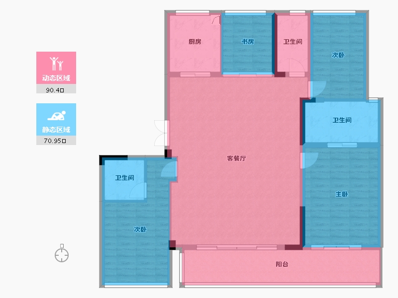 浙江省-宁波市-绿城·春熙潮鸣-185.00-户型库-动静分区