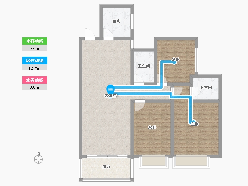 湖南省-株洲市-立三名邸-96.00-户型库-动静线