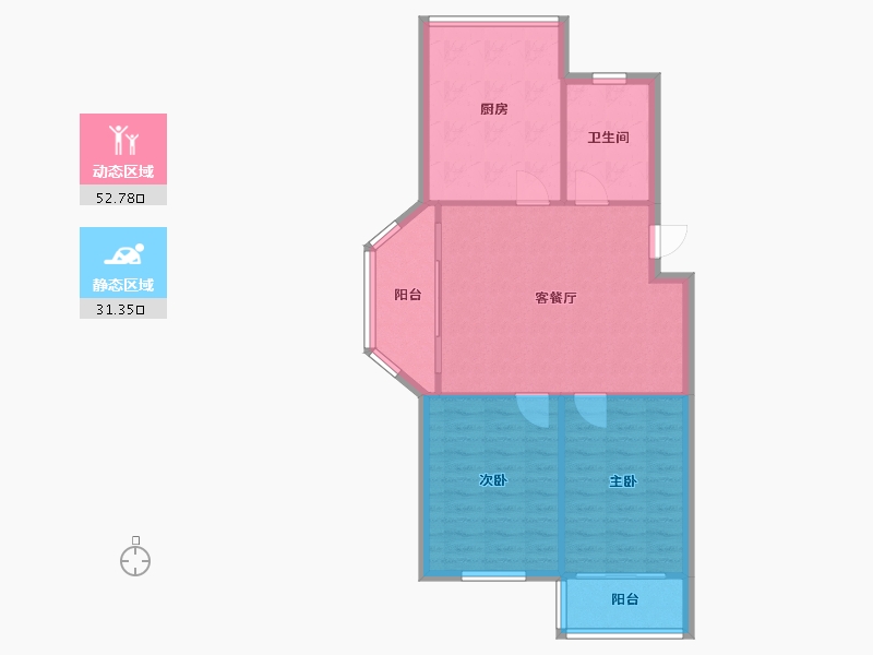 山东省-青岛市-清水苑小区-90.00-户型库-动静分区