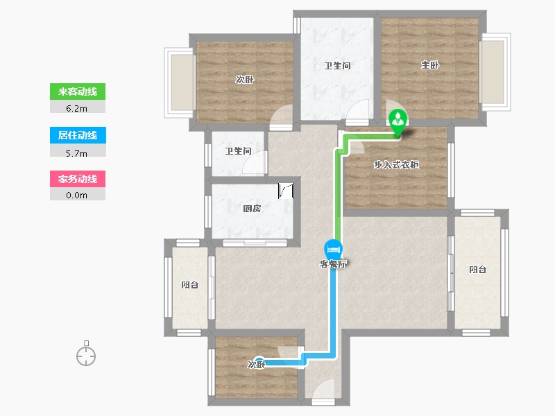 广西壮族自治区-贺州市-公园世家-100.00-户型库-动静线