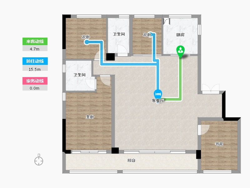 浙江省-宁波市-绿城·春熙潮鸣-149.00-户型库-动静线