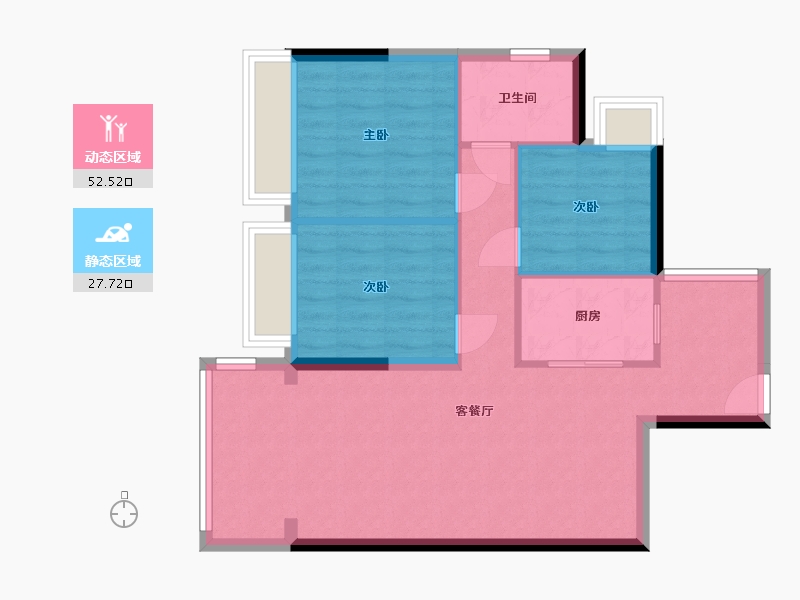 广东省-佛山市-星源华府-73.00-户型库-动静分区