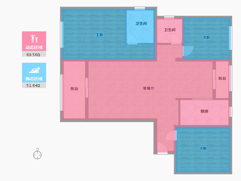 江西省-南昌市-沁园-139.00-户型库-动静分区