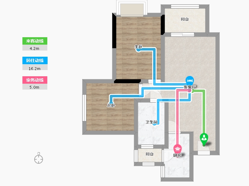 四川省-宜宾市-枫林公馆-62.00-户型库-动静线