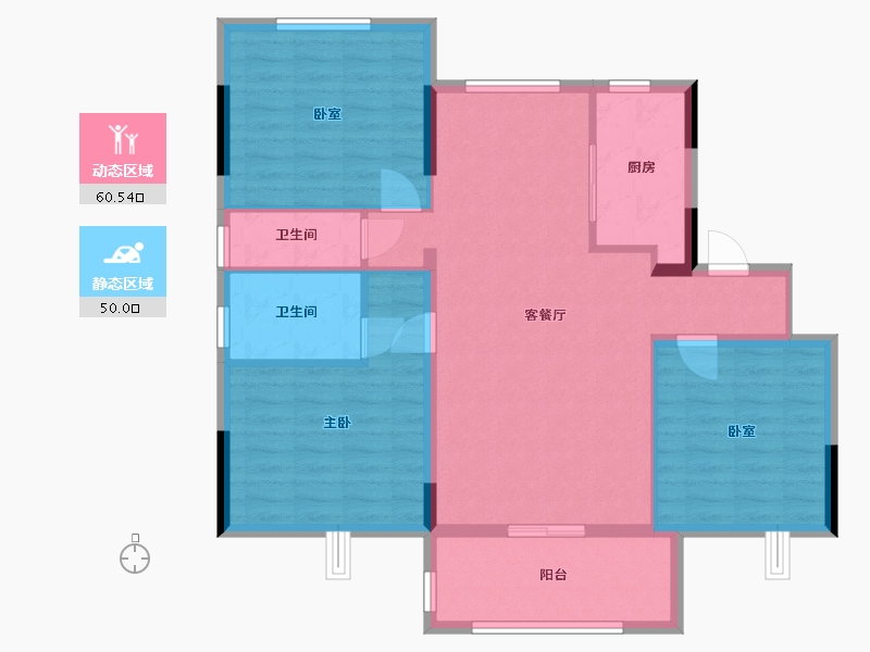 安徽省-宣城市-碧城华府-100.00-户型库-动静分区