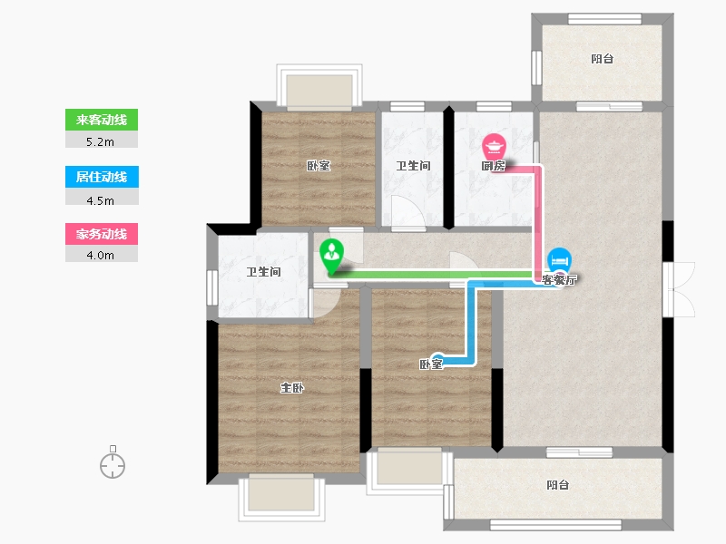 江西省-赣州市-东方君庭-87.00-户型库-动静线