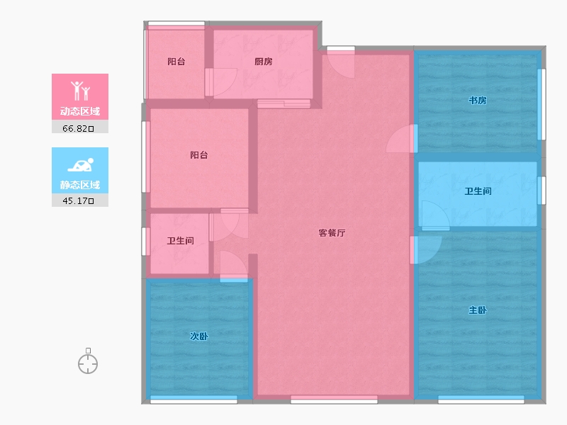 四川省-宜宾市-中央领寓-186.00-户型库-动静分区