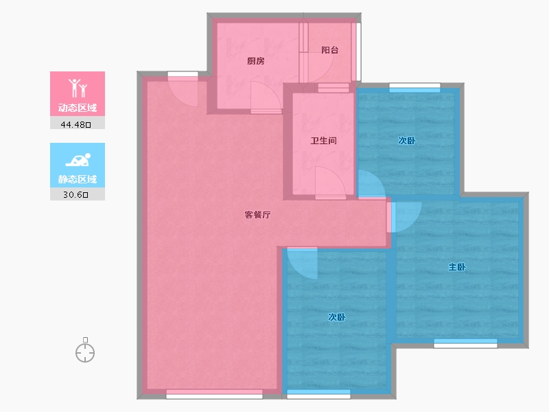 四川省-成都市-首开中环云樾-89.00-户型库-动静分区