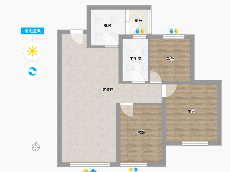 四川省-成都市-首开中环云樾-89.00-户型库-采光通风