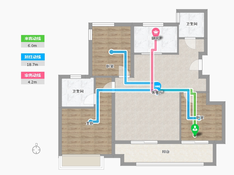 安徽省-芜湖市-保利和光瑞府-90.00-户型库-动静线