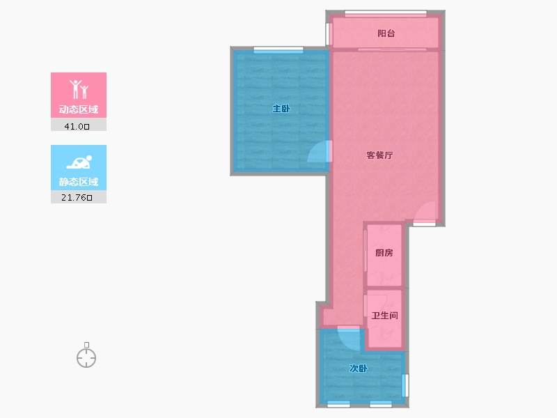 广东省-深圳市-兴华花园(罗湖)-55.78-户型库-动静分区