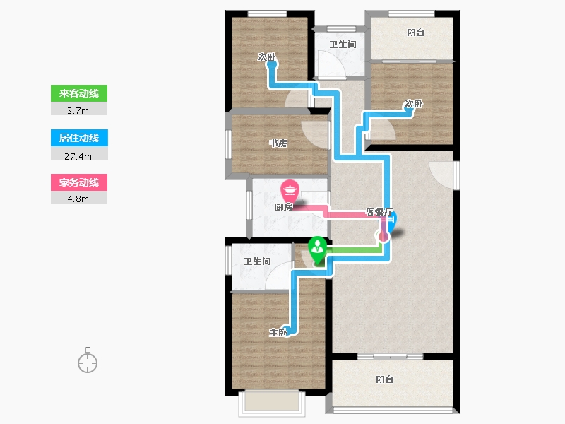 福建省-泉州市-世茂御龙湾-124.00-户型库-动静线