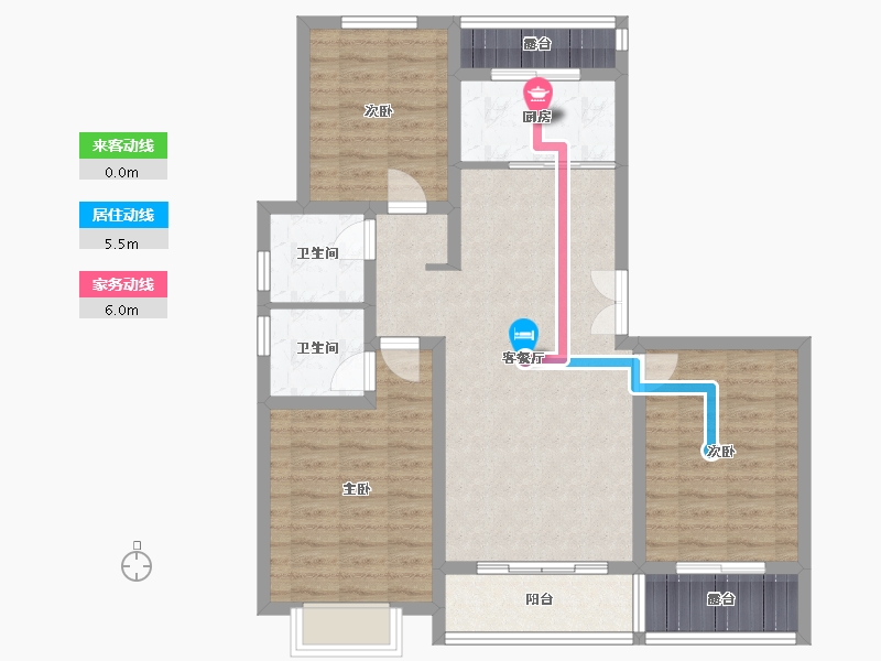 河北省-石家庄市-水木清华-99.00-户型库-动静线