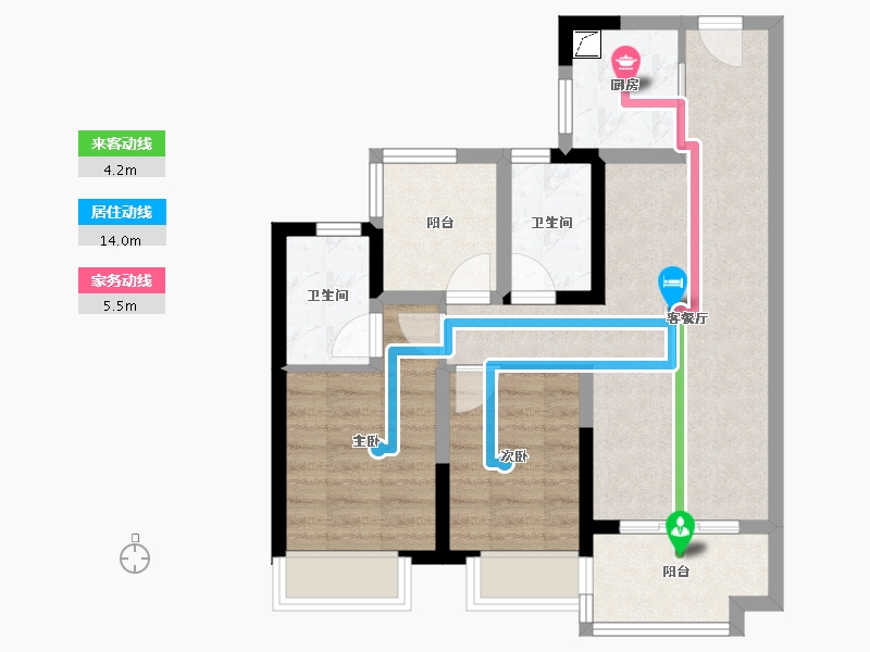 广东省-广州市-保利悦公馆-80.00-户型库-动静线