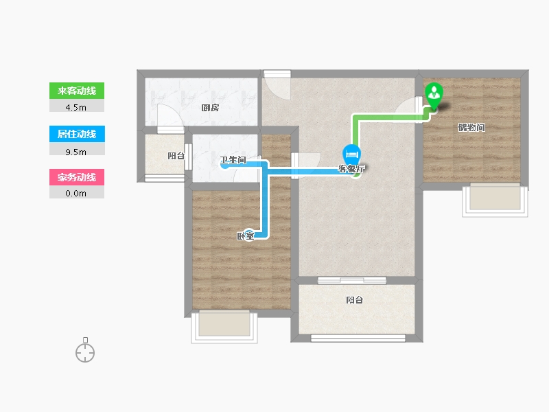 江苏省-徐州市-枫林天下康城-67.00-户型库-动静线