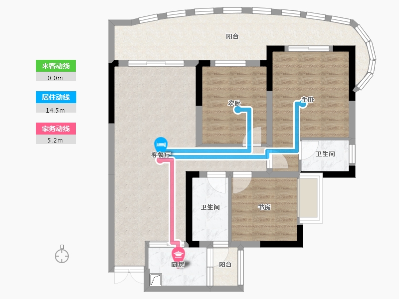 四川省-眉山市-天府公园城-89.00-户型库-动静线