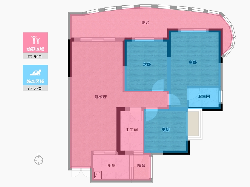 四川省-眉山市-天府公园城-89.00-户型库-动静分区