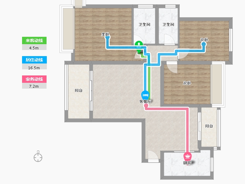 河南省-信阳市-恒大名都-100.00-户型库-动静线