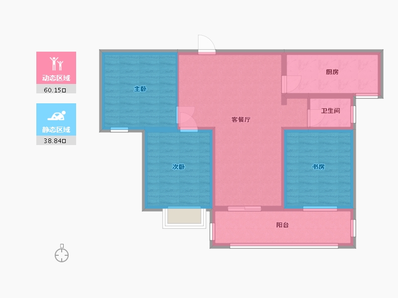 河南省-洛阳市-东方今典尚城-88.00-户型库-动静分区