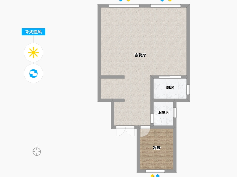 江苏省-淮安市-中梁南城上院-120.00-户型库-采光通风