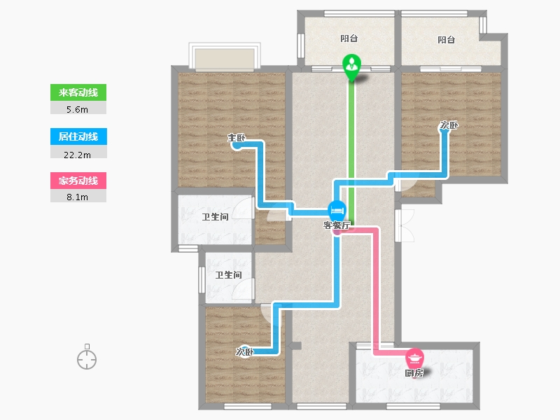 江苏省-常州市-香悦豪庭-120.00-户型库-动静线