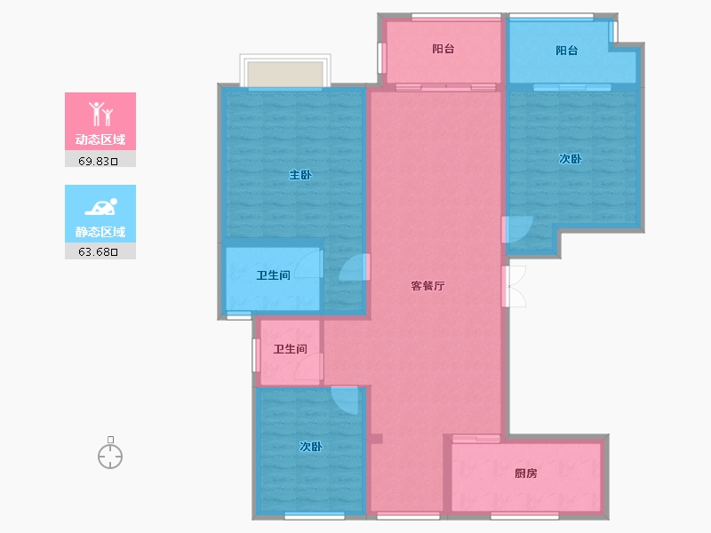 江苏省-常州市-香悦豪庭-120.00-户型库-动静分区