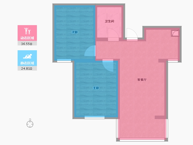 山东省-济南市-明湖盛景-54.00-户型库-动静分区