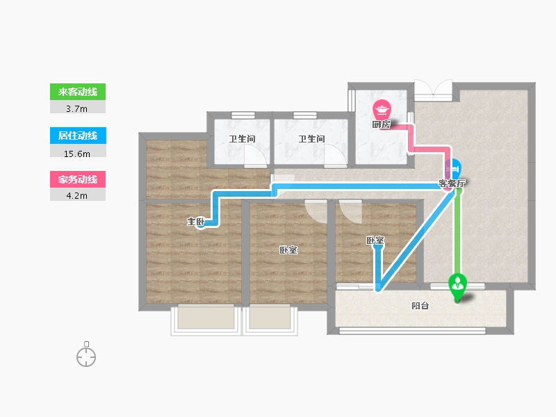 江西省-赣州市-长海上城-90.00-户型库-动静线