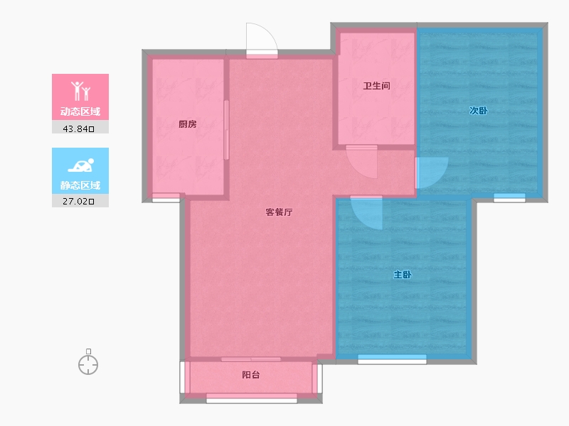 河北省-石家庄市-瀚唐鼎苑-一期-80.00-户型库-动静分区