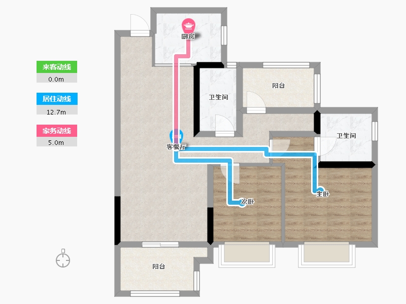 四川省-宜宾市-金域华庭-80.00-户型库-动静线