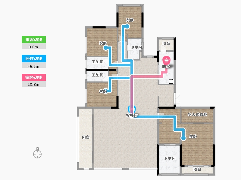 重庆-重庆市-鲁能泰山-268.00-户型库-动静线