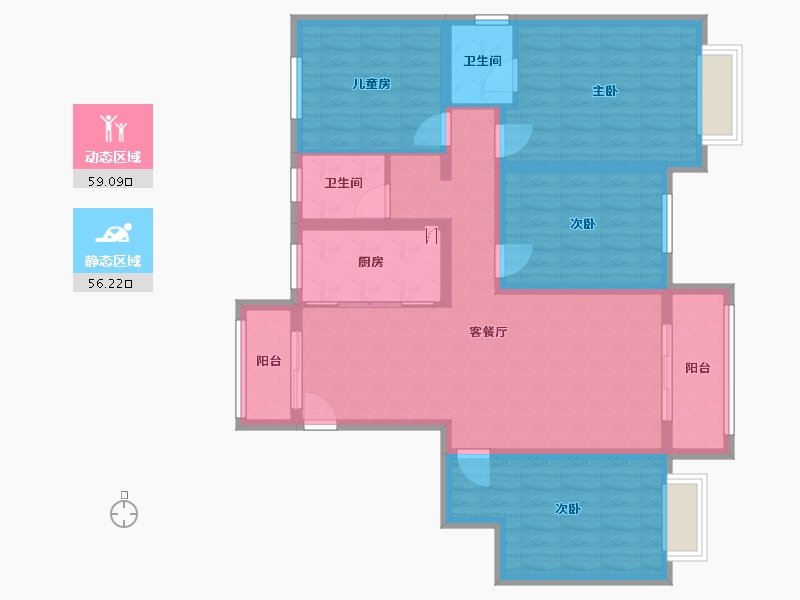 河南省-商丘市-凯旋府邸-125.00-户型库-动静分区