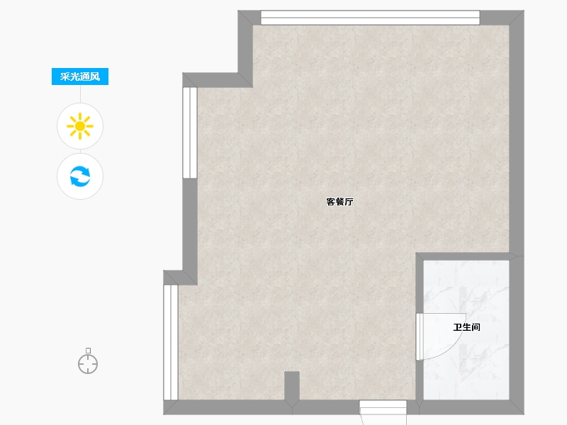 河北省-廊坊市-红星国际广场·东苑-49.00-户型库-采光通风