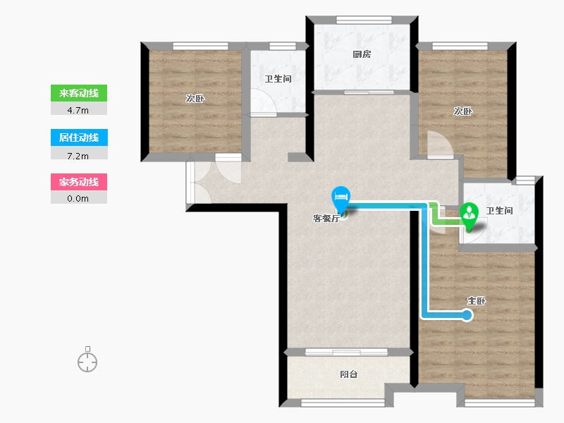 河南省-郑州市-盛润运河城-110.00-户型库-动静线