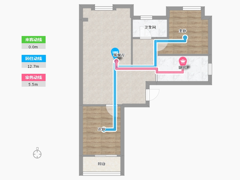 湖北省-武汉市-中建东湖锦城-70.00-户型库-动静线