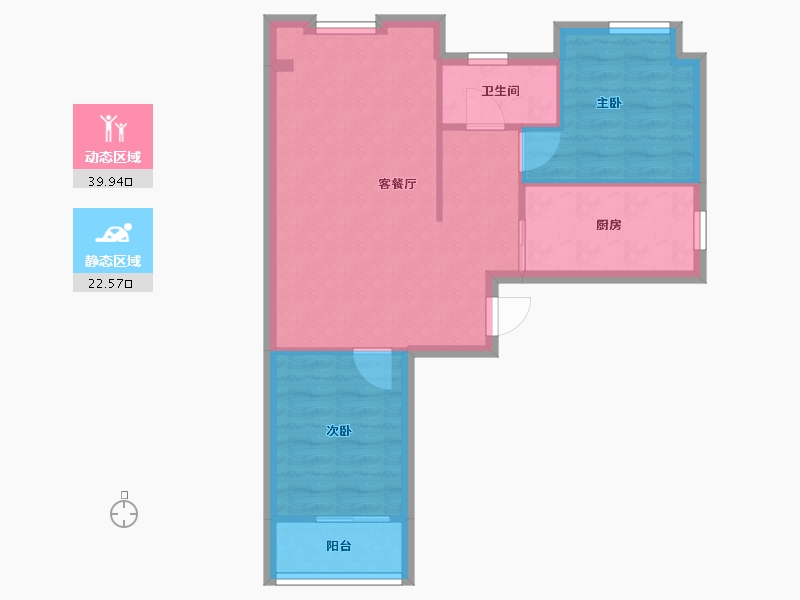 湖北省-武汉市-中建东湖锦城-70.00-户型库-动静分区