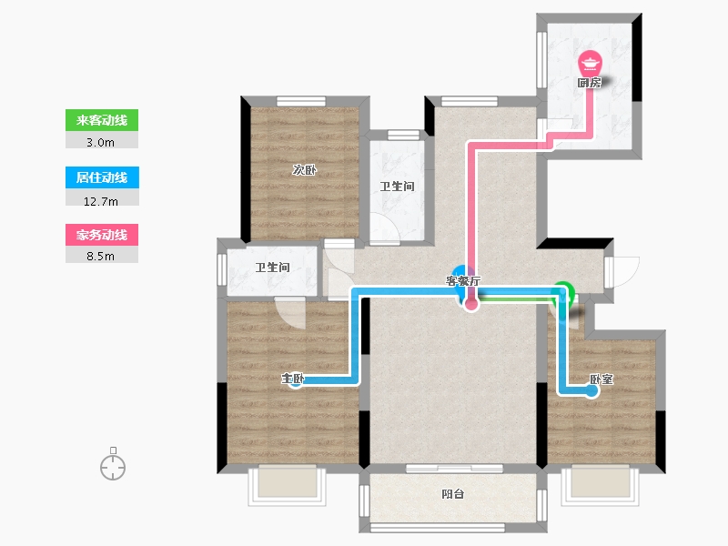 河南省-驻马店市-如意府-100.00-户型库-动静线