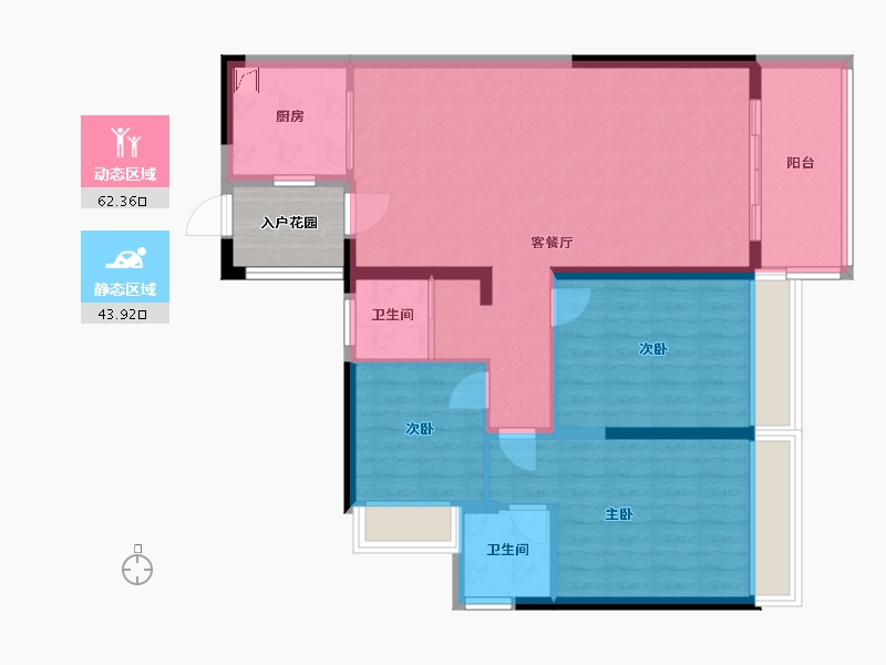 广东省-汕头市-谷饶碧桂园-100.00-户型库-动静分区