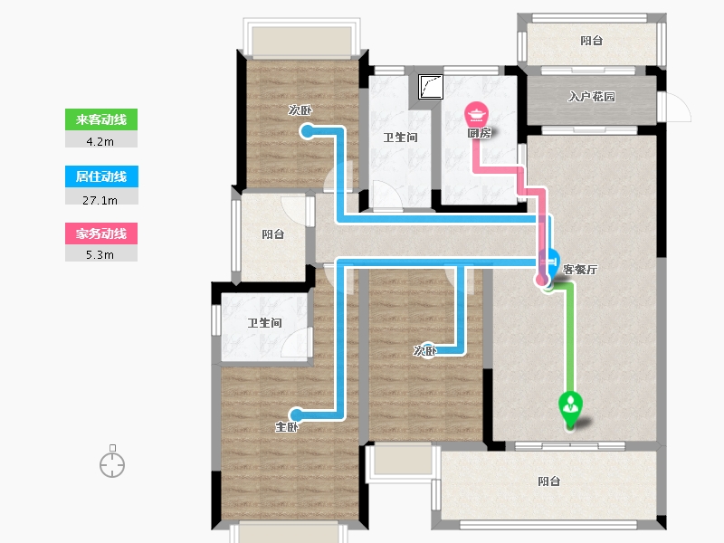 江西省-吉安市-凤凰新城-120.00-户型库-动静线