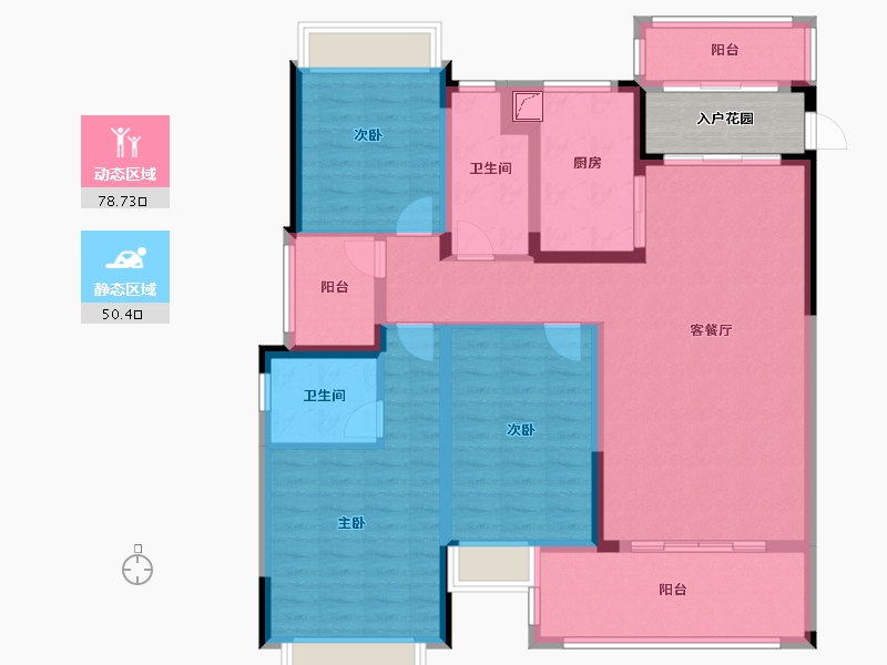 江西省-吉安市-凤凰新城-120.00-户型库-动静分区