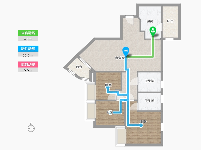 广东省-广州市-新世界逸彩庭园-82.43-户型库-动静线