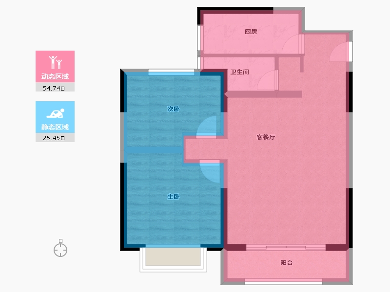 甘肃省-定西市-润嘉国际C区-71.00-户型库-动静分区