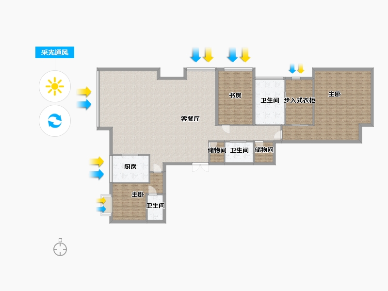 上海-上海市-静安大平-250.00-户型库-采光通风