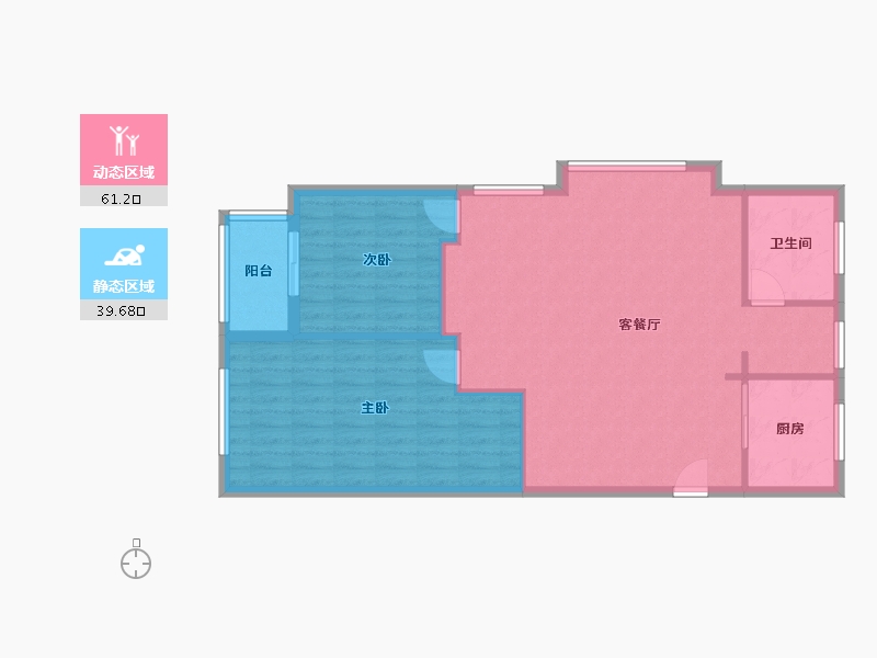 浙江省-湖州市-春天尚居-98.00-户型库-动静分区