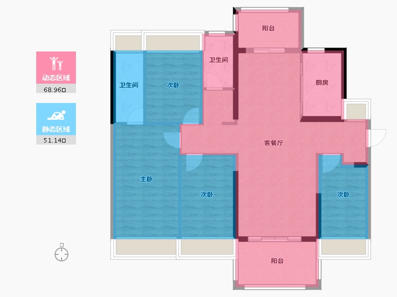 广东省-河源市-美的城-108.00-户型库-动静分区