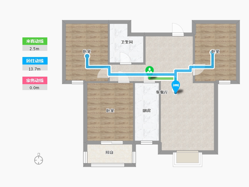 河北省-石家庄市-新客西园-89.43-户型库-动静线