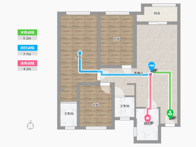 河南省-安阳市-水木清华-85.00-户型库-动静线