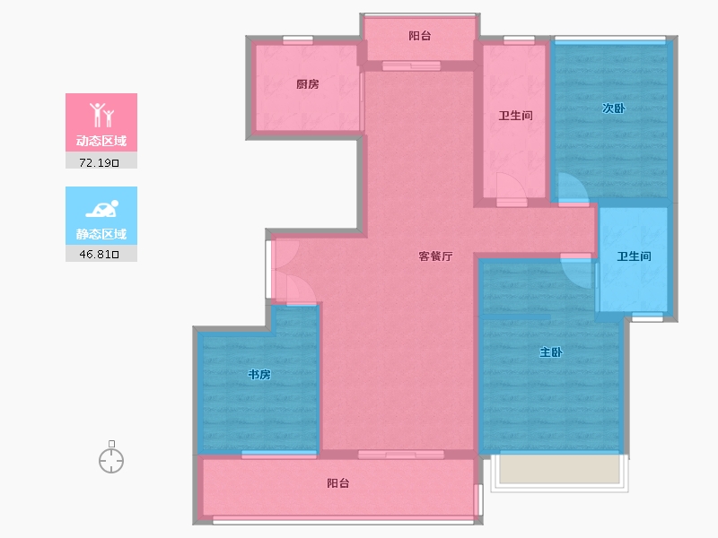 河南省-周口市-众恒华府-106.00-户型库-动静分区