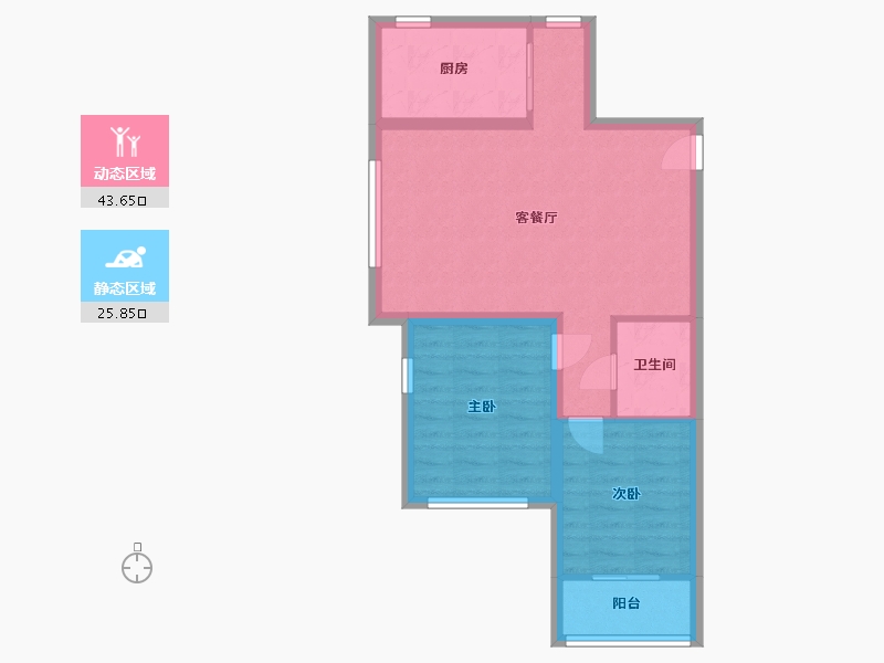 山东省-青岛市-金地锦宸-62.00-户型库-动静分区